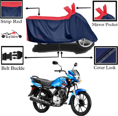 KEDIT Two Wheeler Cover for Yamaha(Saluto, Red, Blue)