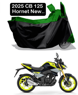 Amexride Two Wheeler Cover for Honda(CB, Green, Black)