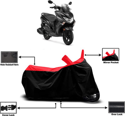 Amexride Two Wheeler Cover for Suzuki(Burgman Street 125, Red)