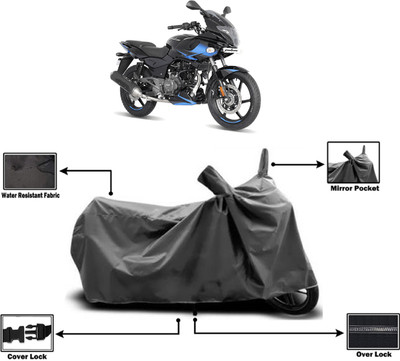 Amexride Two Wheeler Cover for Bajaj(Pulsar 220 BS6, Grey)