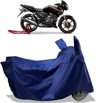 Amexride Two Wheeler Cover for TVS(Apache RTR 180, Blue)