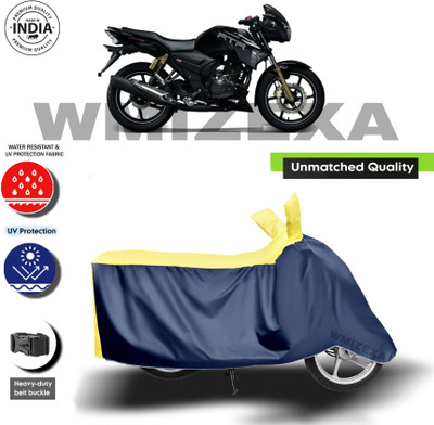 AutoGalaxy Waterproof Two Wheeler Cover for TVS(Apache RTR 180, Yellow, Blue)