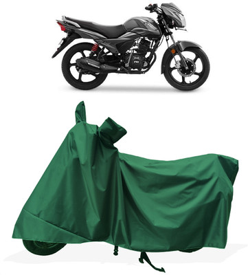 Tricway Two Wheeler Cover for TVS(Victor BS6, Green)