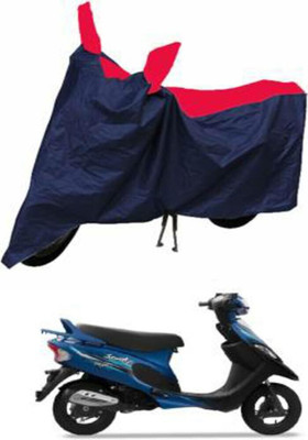 HMS Two Wheeler Cover for TVS(Scooty Pep+, Red, Blue)