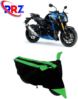 RRZ Waterproof Two Wheeler Cover for Suzuki(GSX-S750, Black, Green)