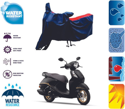 RTS COLLECTIONS Two Wheeler Cover for Yamaha(Fascino 125 FI, Red, Blue)