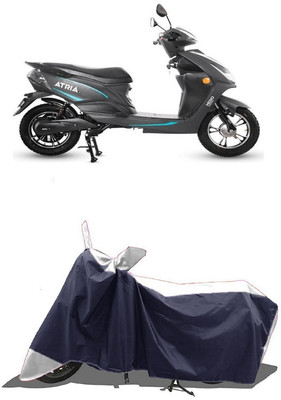 SUGASHRI Waterproof Two Wheeler Cover for Hero(Motocorp Electric Atria, White, Blue)