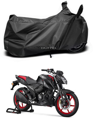 Duffel Two Wheeler Cover for TVS(Apache RTR 160 4V, Black)