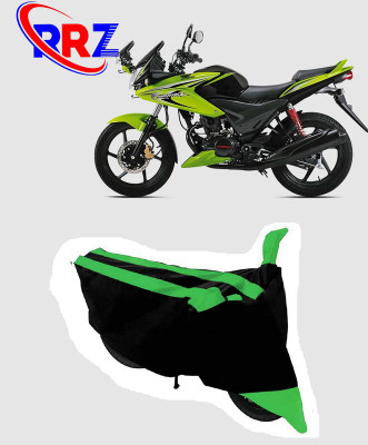 RRZ Waterproof Two Wheeler Cover for Honda(CBF Stunner, Black, Green)
