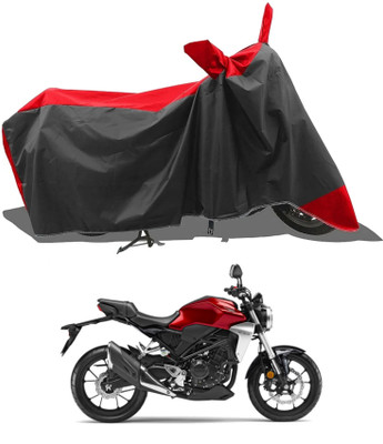 KEDIT Two Wheeler Cover for Honda(CB 400, Red)