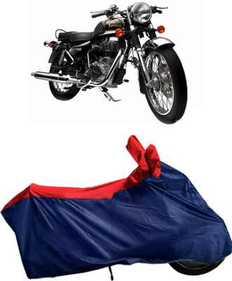 Autofly Waterproof Two Wheeler Cover for Royal Enfield(Electra Delux, Blue, Red)