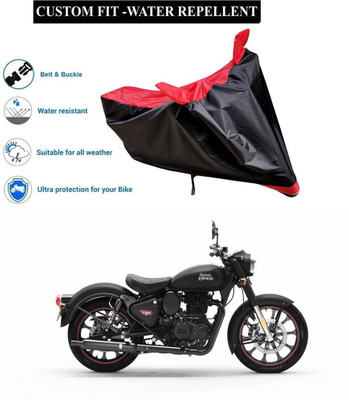 CODOKI Two Wheeler Cover for Royal Enfield(Classic 350, Red)
