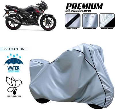 CODOKI Waterproof Two Wheeler Cover for TVS(Apache RTR 180, Silver)