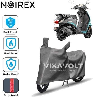 NOIREX Two Wheeler Cover for Yamaha(Fascino, Grey)