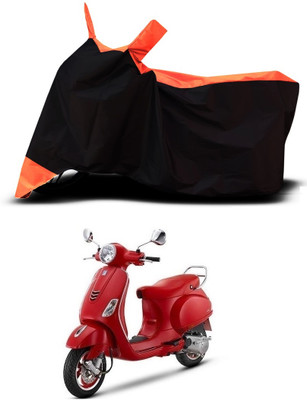 VESMEI Two Wheeler Cover for Vespa(Vespa VXL, Orange)