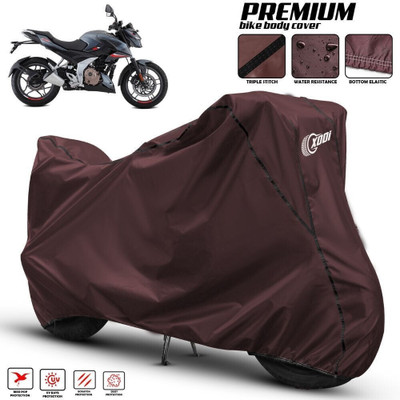 xodi Waterproof Two Wheeler Cover for Bajaj(Pulsar N160, Maroon, Black)