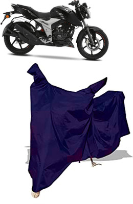 Amexride Two Wheeler Cover for TVS(Apache RTR 160 4V, Blue)