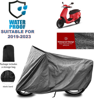 GOSHIV-car and bike accessories Waterproof Two Wheeler Cover for Ola(Grey)