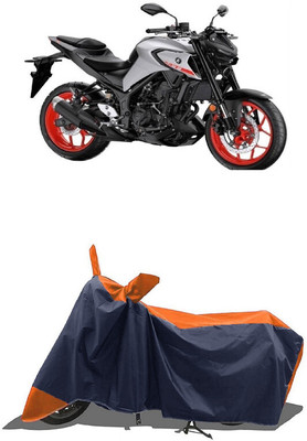 SUGASHRI Waterproof Two Wheeler Cover for Yamaha(MT 03, Orange, Blue)