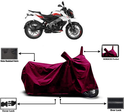 Amexride Two Wheeler Cover for Bajaj(Pulsar NS-160 BS6, Maroon)