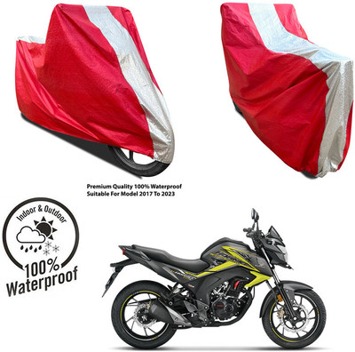 AutoGalaxy Waterproof Two Wheeler Cover for Royal Enfield(Classic Stealth Black, Silver, Red)