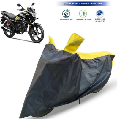 ma collections Waterproof Two Wheeler Cover for Honda(SP125, Yellow, Black)