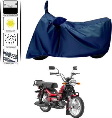 WMIZEXA Waterproof Two Wheeler Cover for TVS(Heavy Duty Super XL, Blue)
