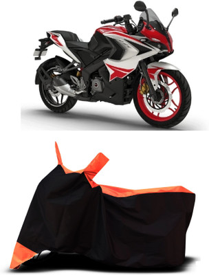 VESMEI Two Wheeler Cover for Bajaj(Pulsar 220, Orange)