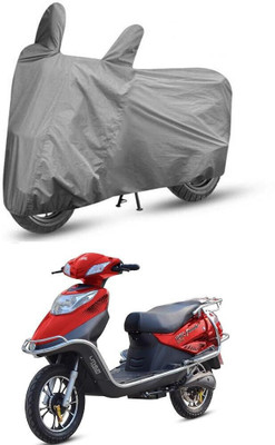 MMSSTAR Waterproof Two Wheeler Cover for Hero Electric(Electric Flash, Grey)