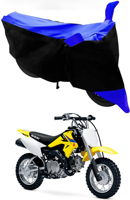 Furious3D Two Wheeler Cover for Suzuki(DR-Z50, Blue, Black)