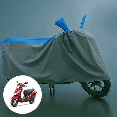 CODOKI Waterproof Two Wheeler Cover for Hero(Duet 125CC, Grey, Blue)