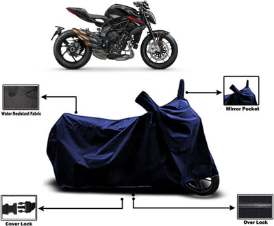 Amexride Two Wheeler Cover for MV Agusta(Brutale, Blue)