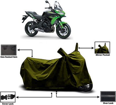 Amexride Two Wheeler Cover for Kawasaki(Versys 650, Green)