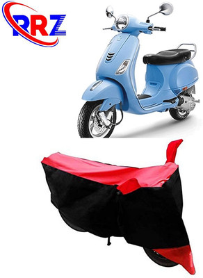 RRZ Waterproof Two Wheeler Cover for Vespa(Vespa VXL 125, Black, Red)
