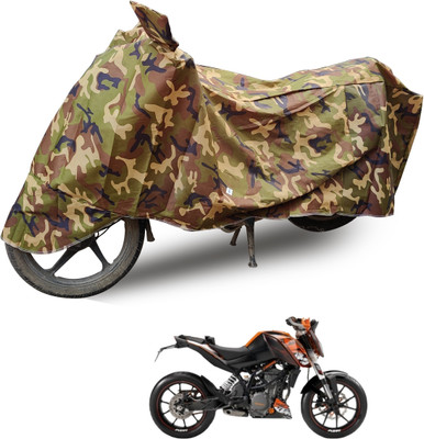 Auto Hub Waterproof Two Wheeler Cover for KTM(200 Duke, Multicolor)