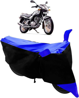 Mdstar Waterproof Two Wheeler Cover for TVS(Fiero F2, Black, Blue)