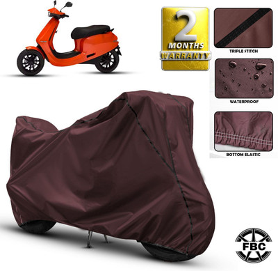 AutoGalaxy Waterproof Two Wheeler Cover for Ola(Scooty, Maroon)