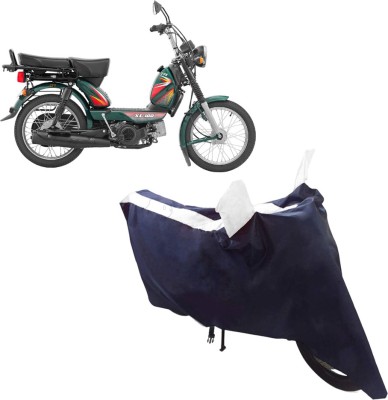 BLUERIDE Two Wheeler Cover for TVS(XL 100, White)