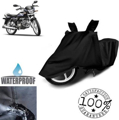 RAAMKM Waterproof Two Wheeler Cover for Hero, Honda, Royal Enfield, TVS(XSR300, Black)