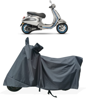 Tricway Two Wheeler Cover for Vespa(Piaggio Elettrica BS6, Grey)