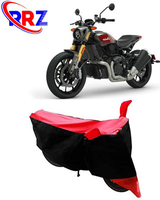RRZ Waterproof Two Wheeler Cover for Indian(FTR 1200, Black, Red)