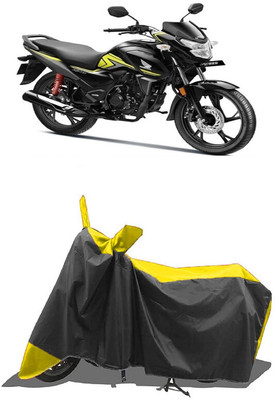 SUGASHRI Waterproof Two Wheeler Cover for Honda(CB Shine SP, Yellow, Black)