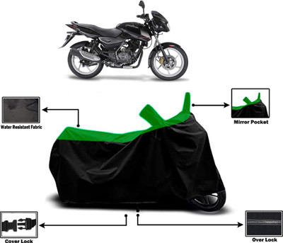 Amexride Two Wheeler Cover for Bajaj(DTS-i, Green)