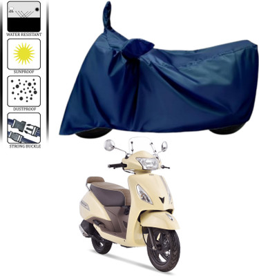 WMIZEXA Waterproof Two Wheeler Cover for TVS(Jupiter classic, Blue)
