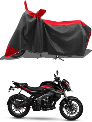 RAQTRO Waterproof Two Wheeler Cover for Bajaj(Pulsar NS-160 BS6, Red, Black)