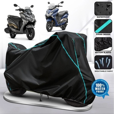 xodi Waterproof Two Wheeler Cover for Suzuki(Burgman Street, Black, Blue, Multicolor)