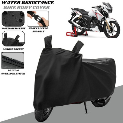 SRP PRODUCT Waterproof Two Wheeler Cover for TVS(Apache RTR 180, Black)