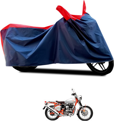 CODOKI Waterproof Two Wheeler Cover for Royal Enfield(Bullet Trials 500, Black, Red)