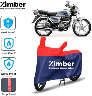 ZIMBER Two Wheeler Cover for Hero(Splendor Pro, Red, Blue)