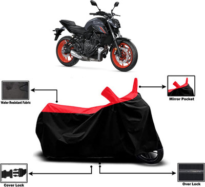 Amexride Two Wheeler Cover for Yamaha(MT 07, Red)